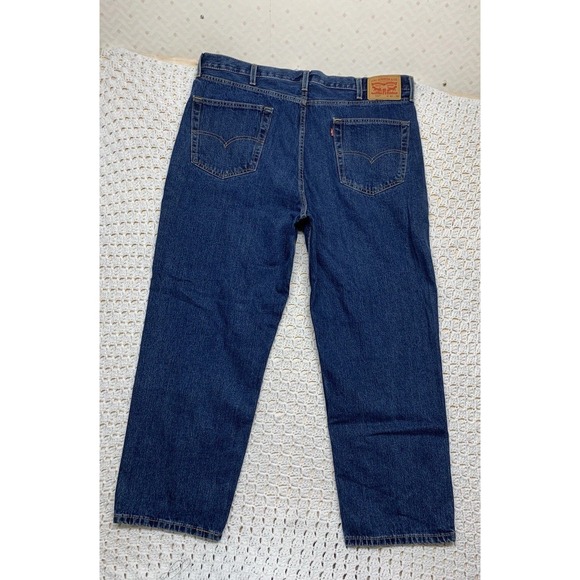 Levis 550 Jeans Mens Size 42x30 Blue Denim  Relaxed Fit Work Wear 100%Cotton - Picture 1 of 11